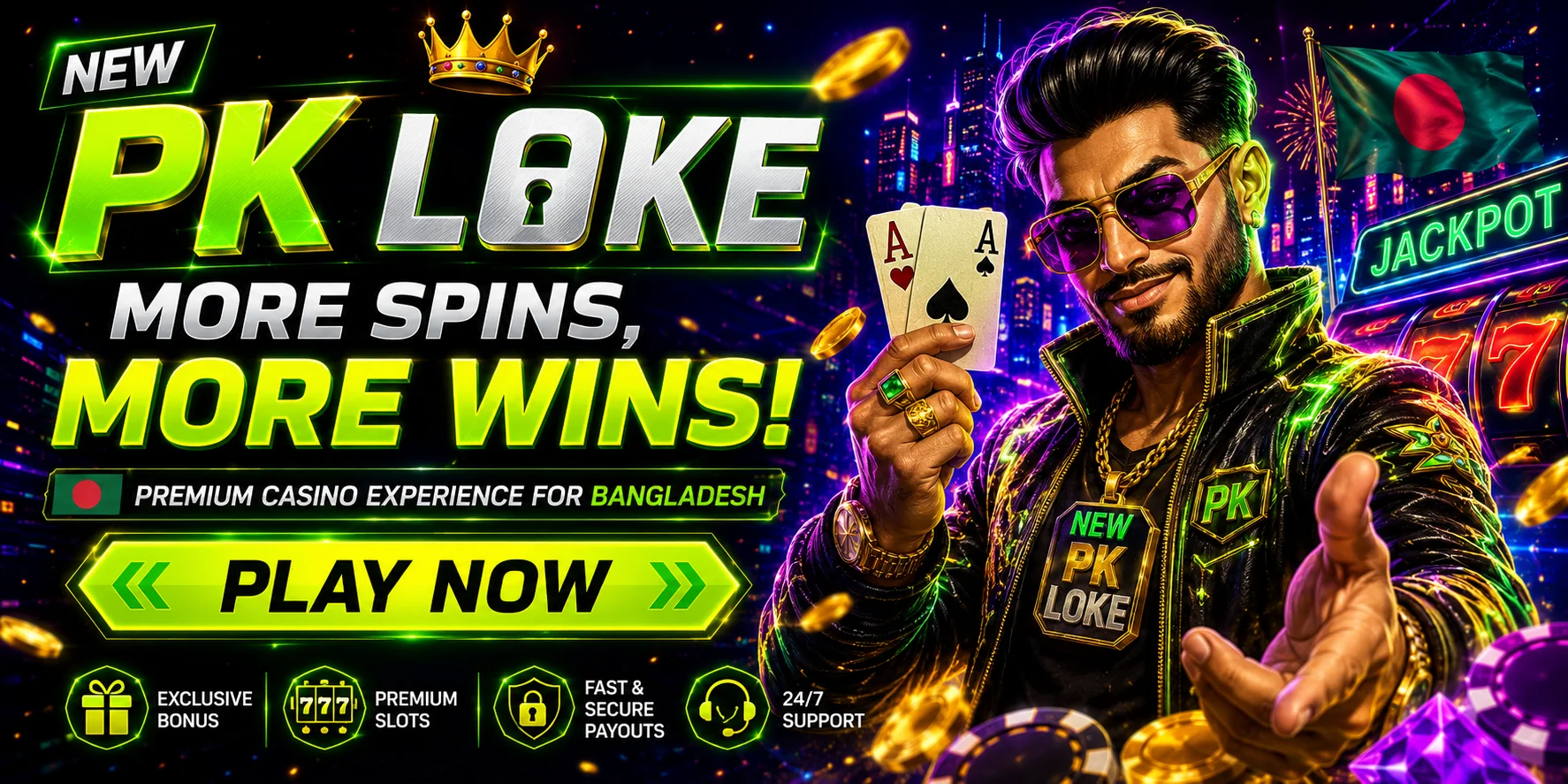 Elegant casino chips, cards and dice on white marble surface